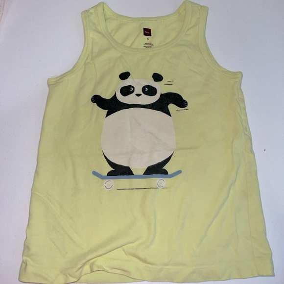 Tea Collection Yellow Panda Tank Top - Picture 1 of 4